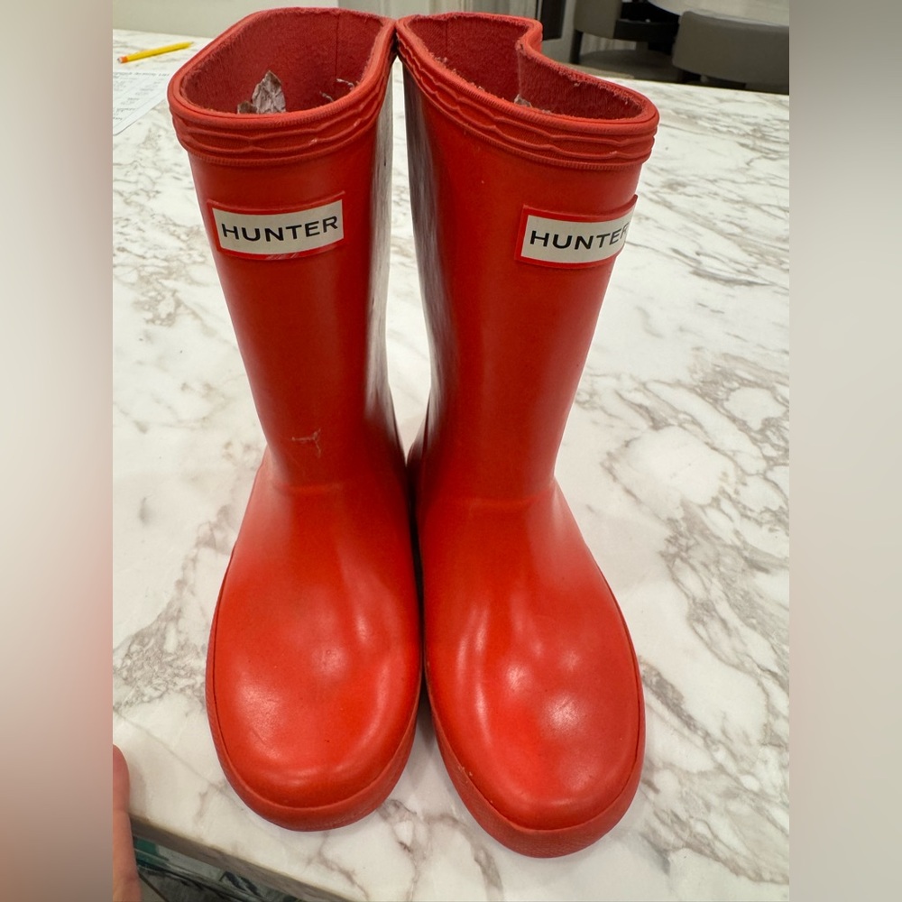Hunter rain boots size 10